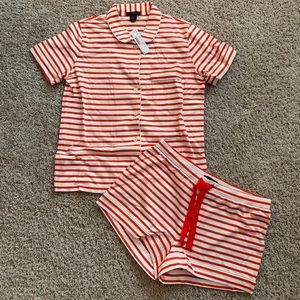 J.Crew striped PJ set